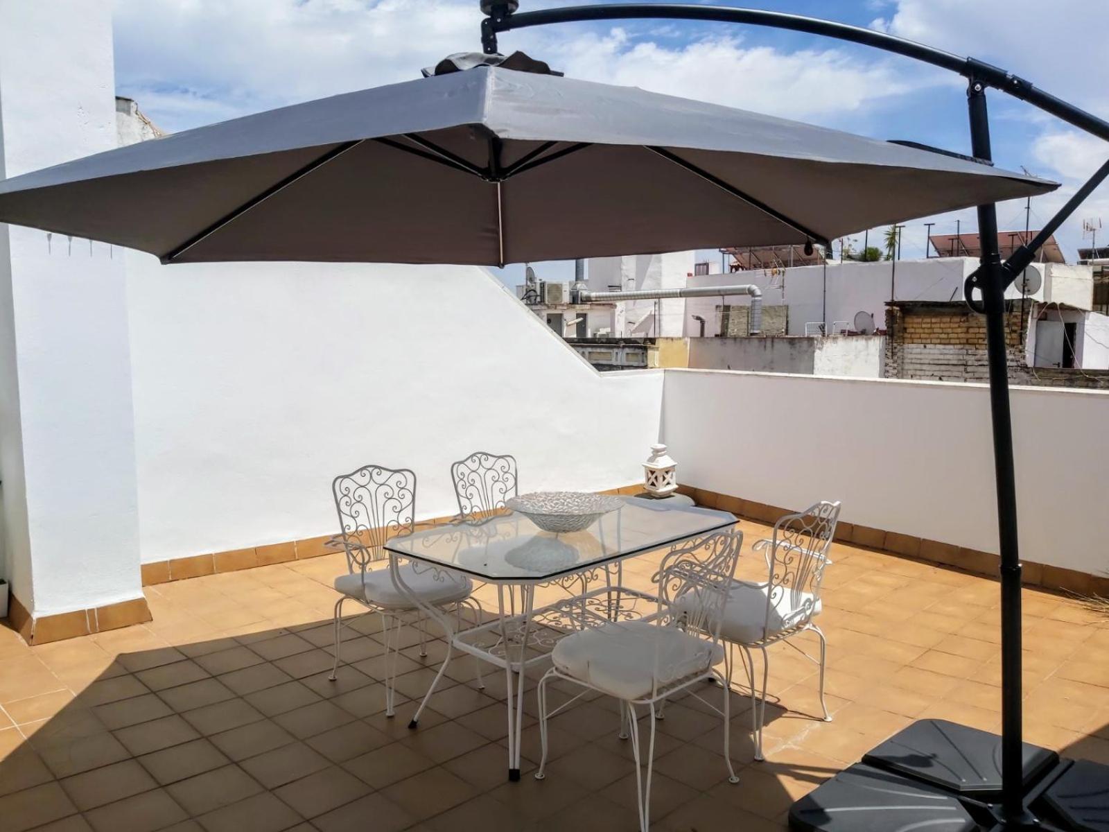 Triana Procurador Con Terraza Privada Apartment Sevilla Bagian luar foto
